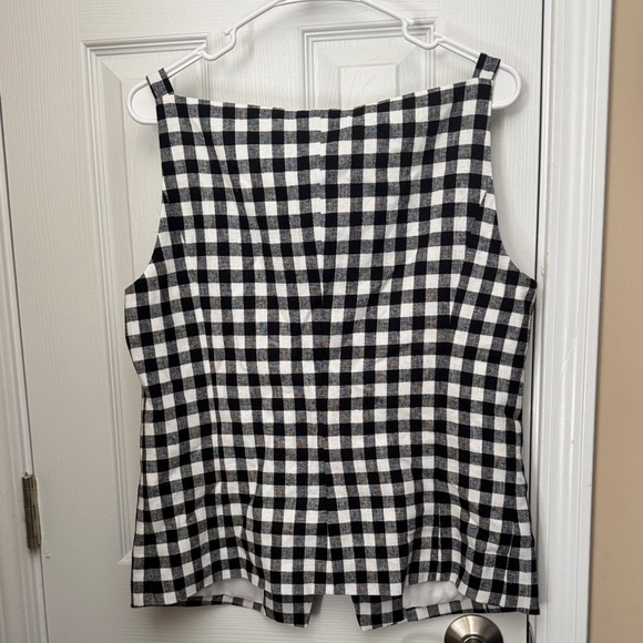 Wayf Black and White Checkered Top - Picture 7 of 7